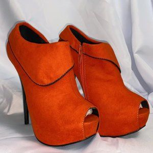 orange Hottie Thotties Heels